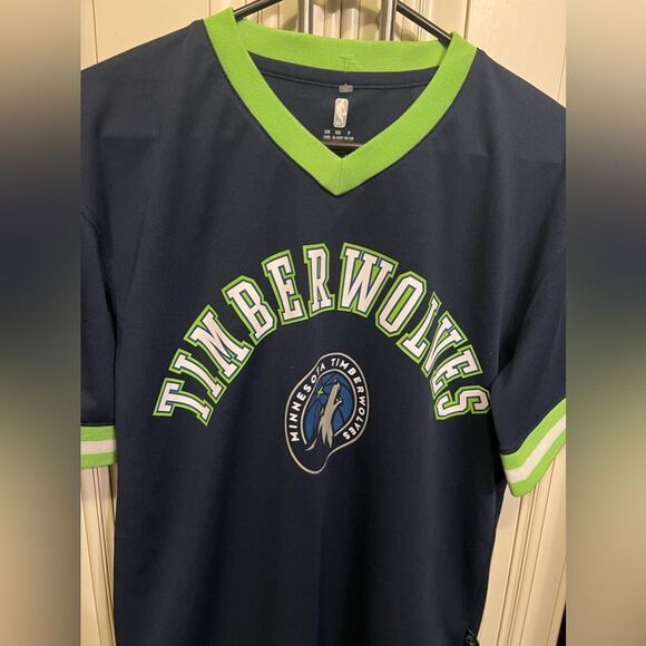 Minnesota Timberwolves NBA Dri-Fit Short Sleeve Shirt Men's XL 18-20 - Picture 5 of 13